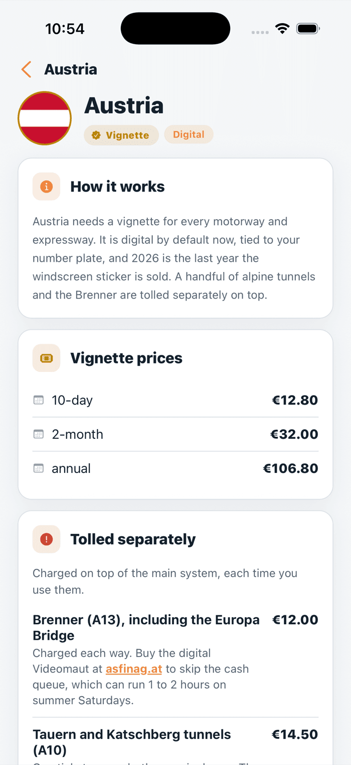 The Eurotrips guide for Austria: vignette prices and how to buy them