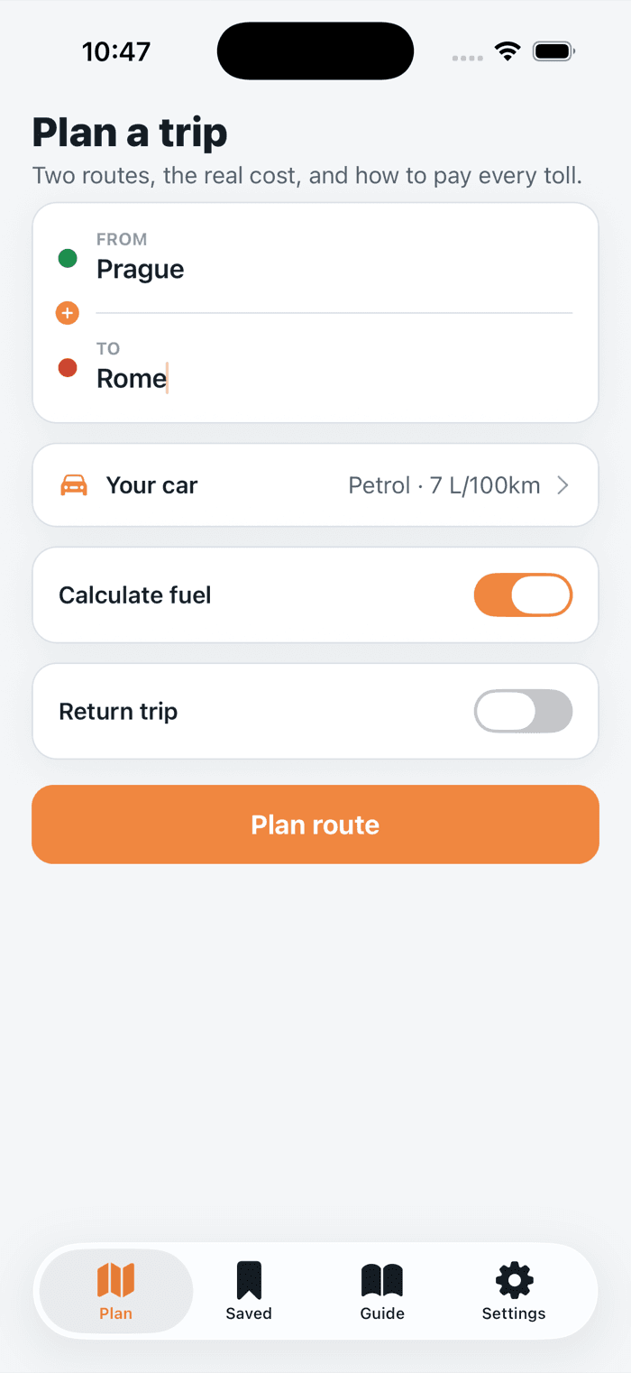 Planning a trip from Prague to Rome